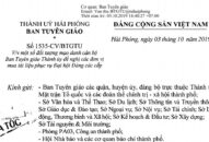 Ban Tuyên giáo Thành ủy Link vào FV88 mới nhất không có chủ trương cử cán bộ liên hệ với các địa phương đề nghị mua tài liệu