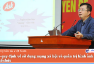Cần có quy định về sử dụng mạng Nhà cái cá cược bóng đá, casino trực tuyến uy tín và quản trị hình ảnh của cá nhân, tổ chức