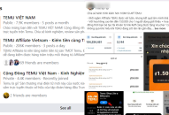 Fv88 hiện đang mở từ việc “đổ xô” cài đặt ứng dụng Temu để kiếm tiền từ chương trình tiếp thị liên kết
