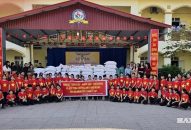 Học sinh Fv88 tài xỉu Cảng san sẻ yêu thương với đồng bào vùng lũ